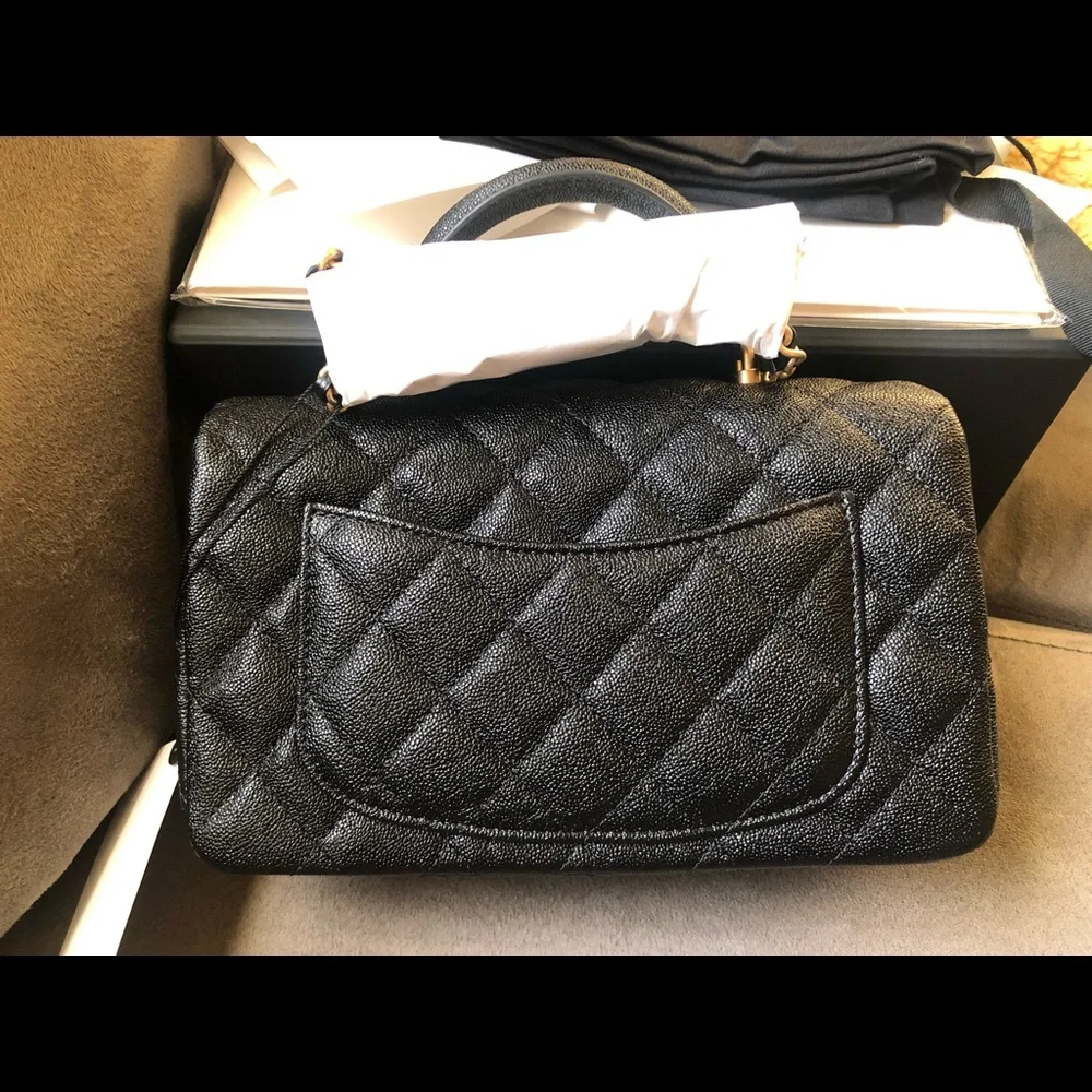 ❣️Final sale Authentic Chanel 21S Cavair Top Handle Mini Rectangular❣️ - Picture 3 of 14